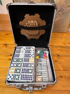 Mexican Train Dominoes set